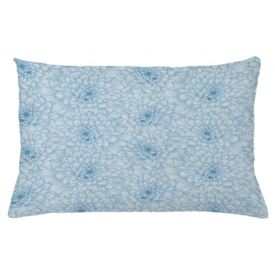 Dahlia Flower Indoor / Outdoor Floral Lumbar Pillow Cover