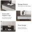 Extendable TV Cabinet with 3 Drawers | Adjustable Width 200-330cm | tv unit in Walnut, Grey & Dark Walnut for 75-100" TVs for Living Room & Bedroom  Modern Minimalist Style-1716549353
