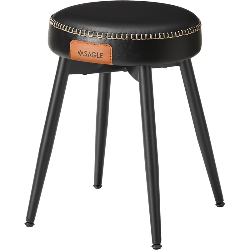 Cantrall Upholstered Counter Extra Tall Stool with Metal Frame, 1, Green