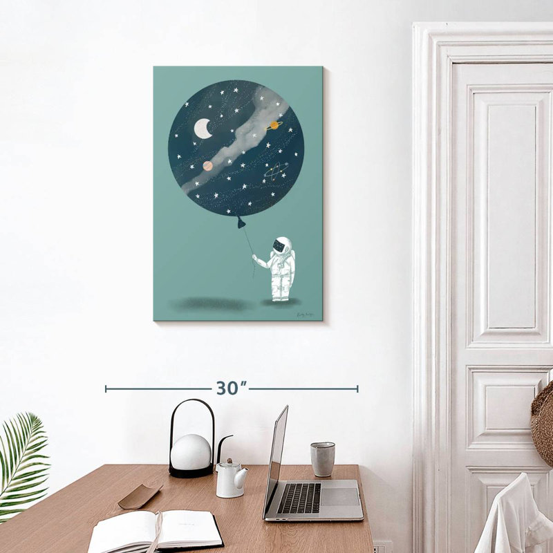 Ashelle astronaute ballon, H 30 po x l 20 po