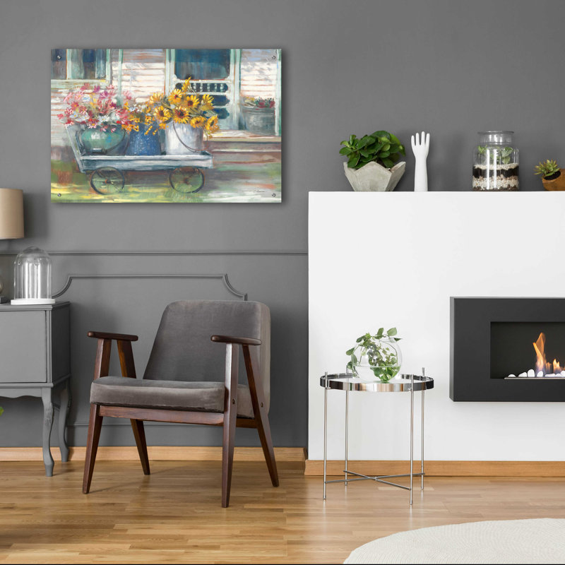 «Garden Wagon Bright» par Carol Rowan, H 24 po x l 36 po