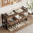 Shoe Bench, 39.4” Shoe Storage Bench With Cushion