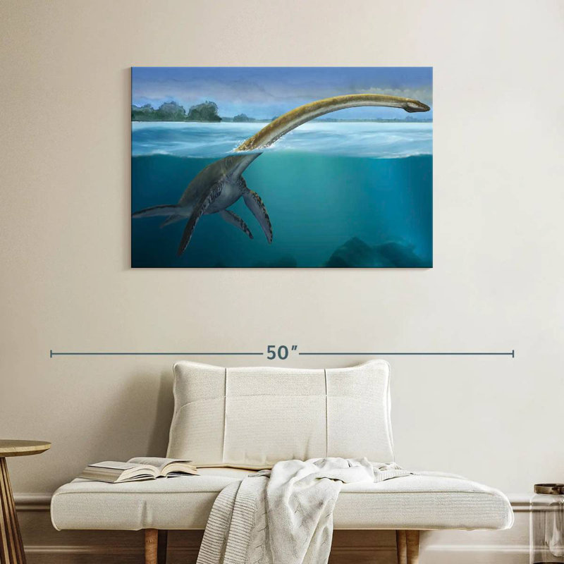 Brampt Elasmosaurus, 26" H x 39" W