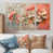 Toile naturelle avec cadre flottant