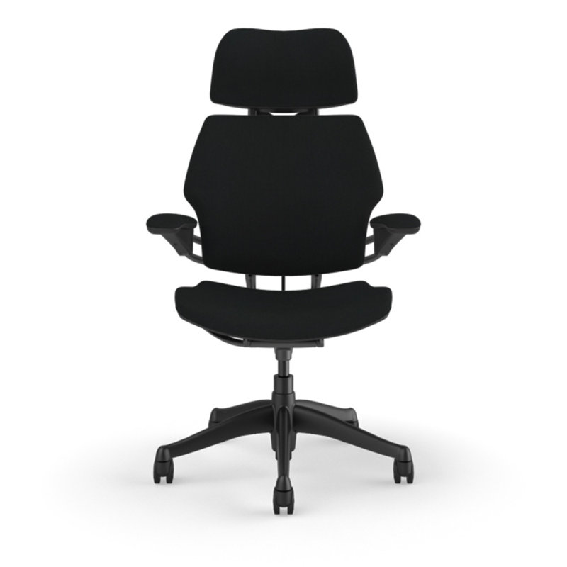 Freedom Headrest Ergonomic Task Chair - Guest, Black - 19