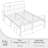 Aylena Vintage Metal Bed Frame with Diamond Pattern Headboard-495075735-503304933