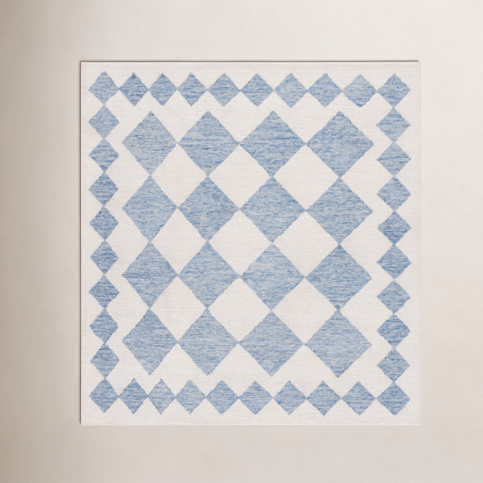 Claude Hand-Woven Geometric Rug, Square 6'