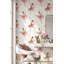 Papier peint fond blanc danseuse rose-997132780