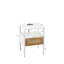 Table de bout en rotin avec prise de courant et ports USB-89056286-98288787