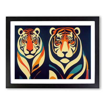Abstract Tigers - Single Picture Frame Print