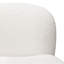 Chaise d'appoint pivotante en simili peau de mouton Simone