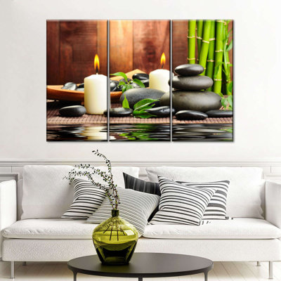 Ensemble de 3 pièces spa sur toile Zen Bamboo Spa