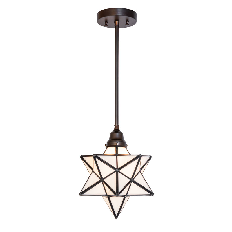 10" Wide Moravian Star Pendant