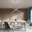 Lustre linéaire moderne Spoutnik à 8 lumières Poco-2116245704