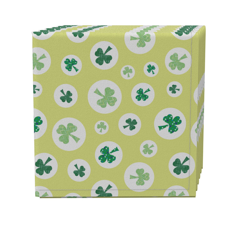 Cotton Twill Floral Square Napkin