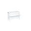 Lit escamotable avec port USB et tablettes amovibles de chaque côté, lit escamotable en pin massif pour bureau personnel, chambre d'amis, blanc-1307960734