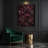 Abstract Florals 75 Red Canvas Wall Art