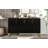 Modern Sideboard With Four Doors, Metal Handles & Legs And Adjustable Shelves Kitchen Cabinet-1439152272