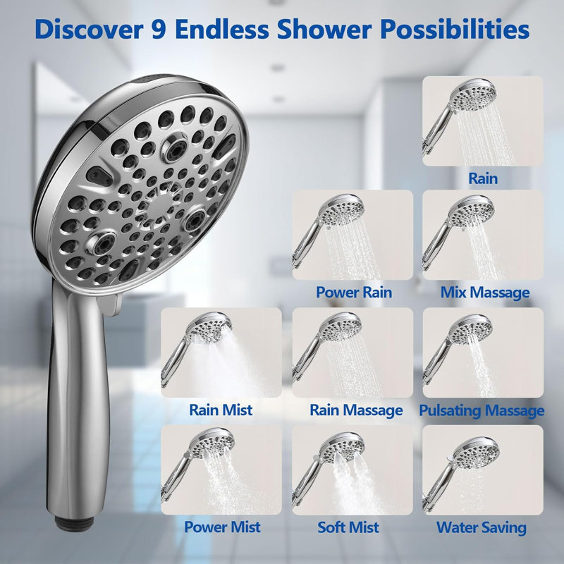 Adjustable Shower Head, Chrome