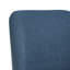 Chaise de salle à manger rembourrée en polyester 19,5 po Bason avec pieds en bois massif noir (ensemble de 6)-923741-8294643