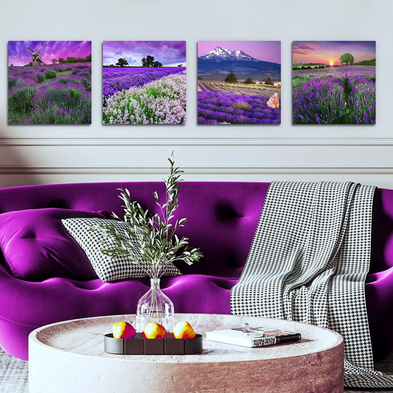 4 Piece Wrapped Canvas Wall Art