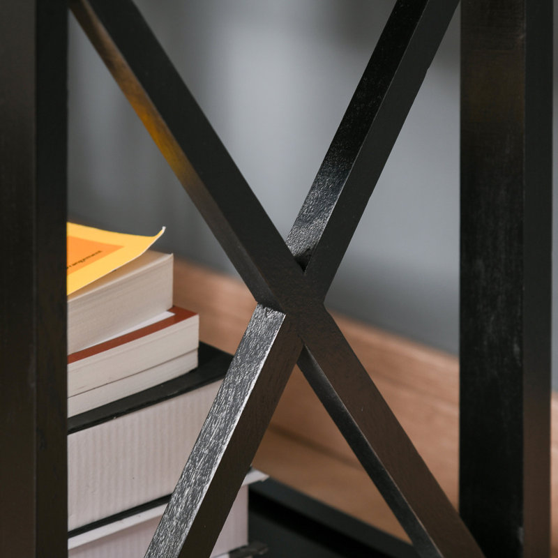 Side Table End Table With X Shape