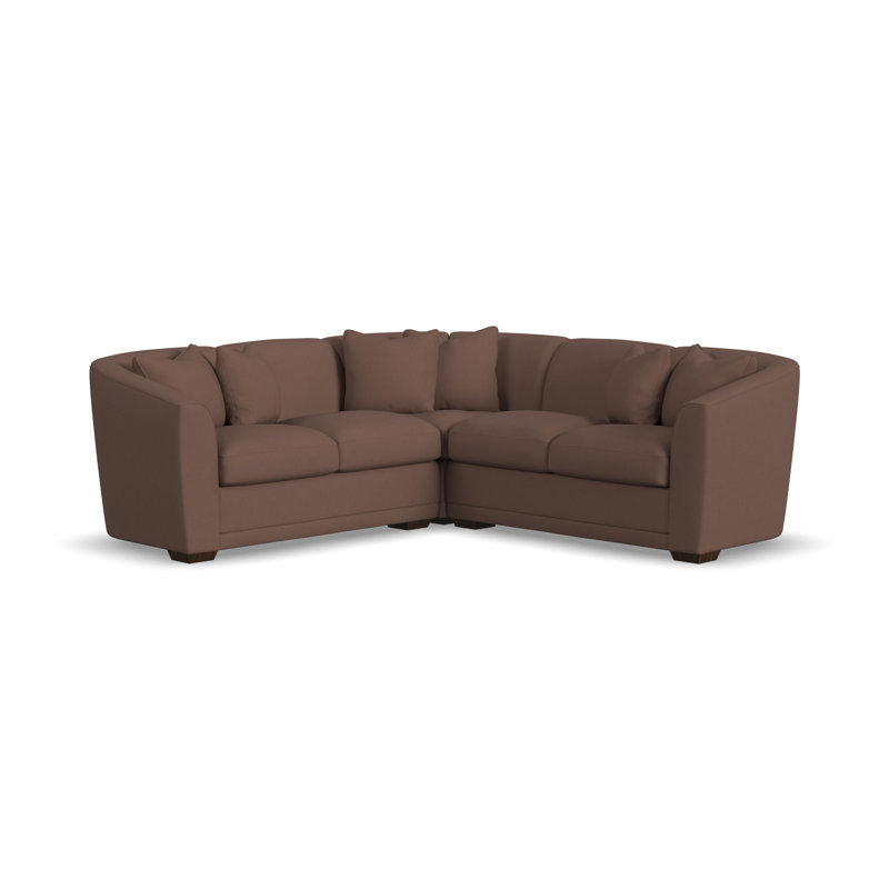 Canapé de coin 5 places Jewel 95 po, Lavender Burgundy Livesmart