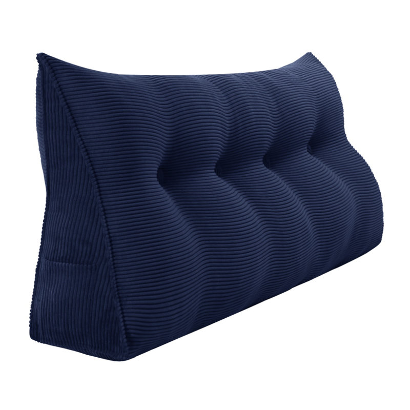 180 cm Wedge Back Pillow, 50cm H x 120cm W, Deep Blue