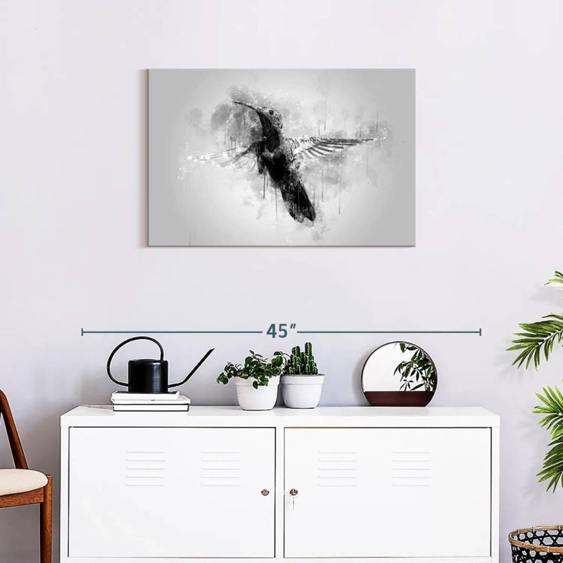 Brampt Small Hummingbird Black And White
