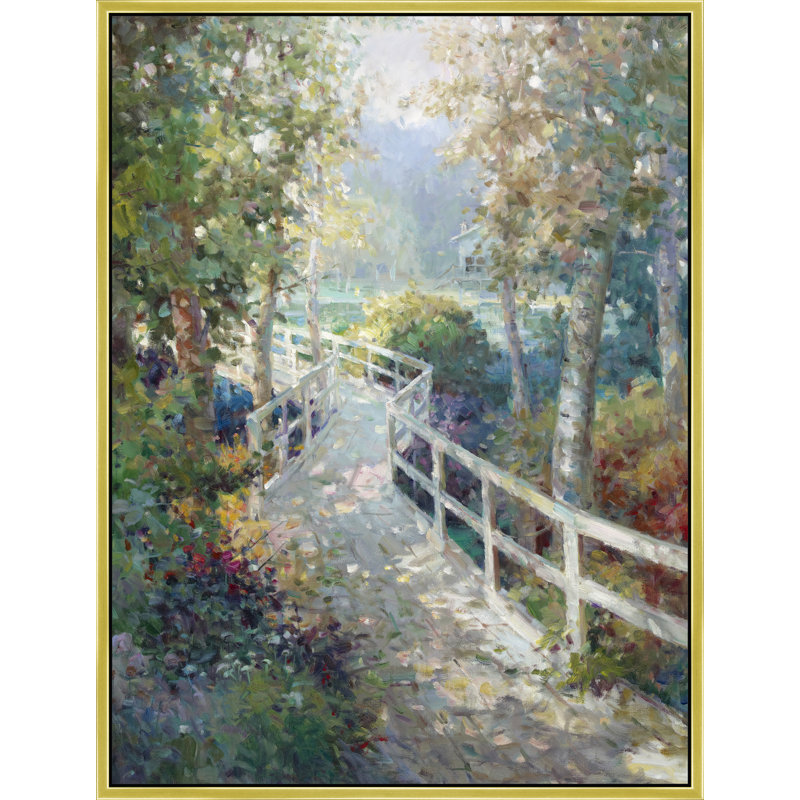 Bridge To The Light Print, 50" H x 38" W, Gold