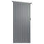 Keensburg Garden Shed Grey 180.5X97x209.5 Cm Galvanised Steel