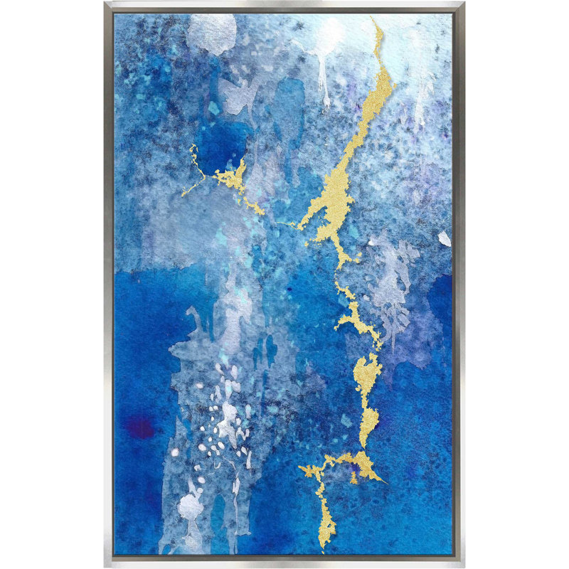 " From Above I " by Diannart, 33.5" H x 21.5" W x 2" D, Silver Floater Frame