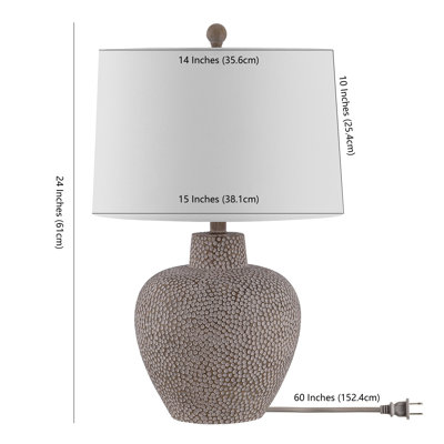 Lampe de table 24 po brune