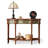 Retro Nut-Brown Solid Wood Console Table