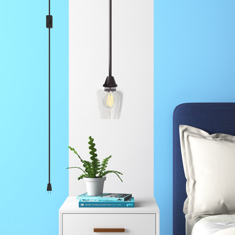 Carletha 1 - Light Single Pendant, Black