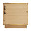 Table de chevet Dickens moderne avec station de recharge, table de chevet avec plateau en marbre et lampe DEL Bluetooth.-97003430