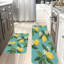 Ensemble de tapis de cuisine marguerite bleu clair 2 pièces-552891933