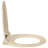 vidaXL Soft-Close Toilet Seat Beige Oval-113007554