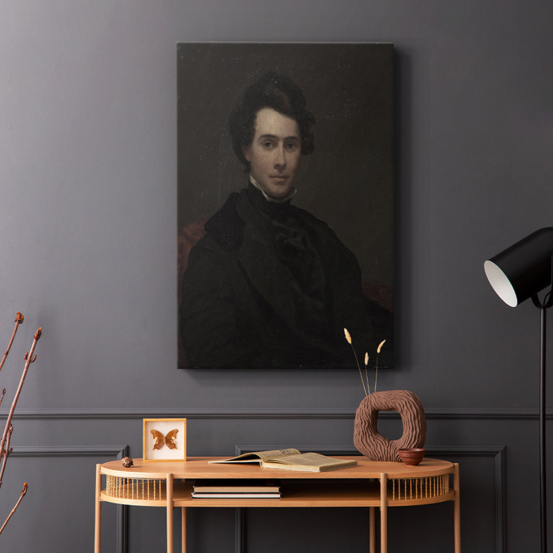 Impression de portrait rétro III - galerie Cavas, H 12 po x l 8 po