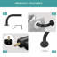 Westmont Extendable Adjustable Single Blackout Curtain Pole/ Rod with Finials, Hooks, Rings-1713807213-1713708050