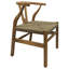 Chaise de salle à manger en bois naturel fabriquée à la main
