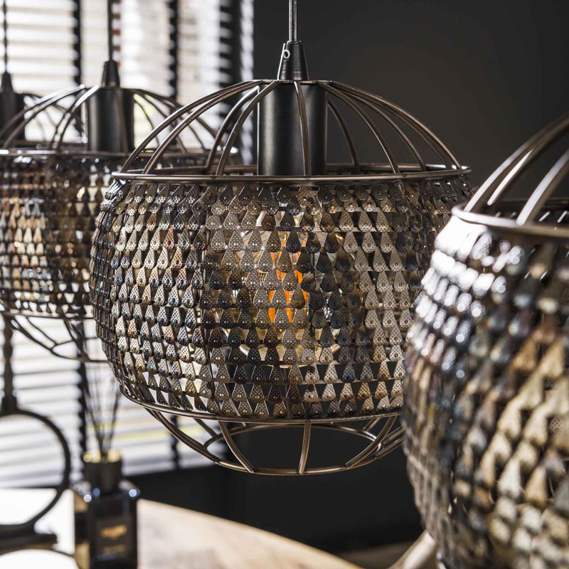 4 - Light Matte Black Kitchen Island Pendant