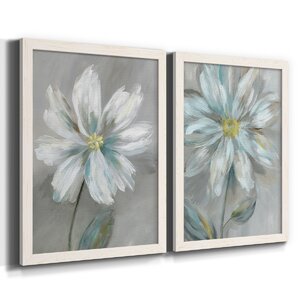 Andover Mills™ Simple Flower I 2 Pieces Print & Reviews | Wayfair