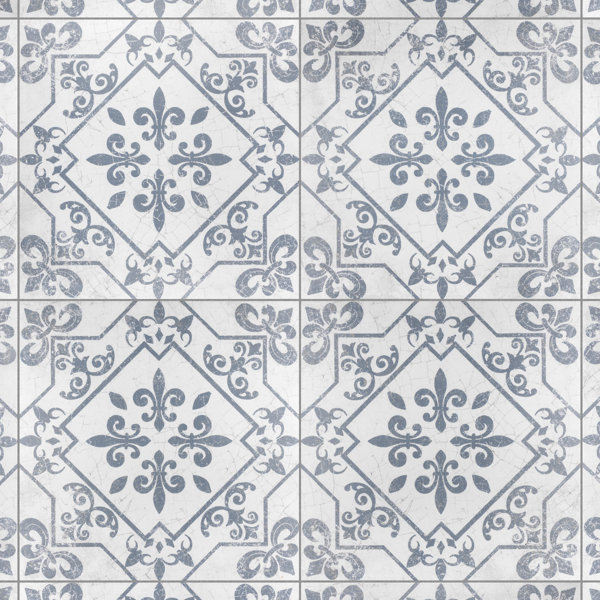 Atlantic 18" x 18" Ceramic Patterned Wall & Floor Tile