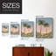 Impression encadrée Sunrise Palms I-Premium - prête à être accrochée - aucun clou requis - aucun clou requis-21408148-21408142