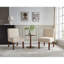 Ensemble de 2 chaises d'appoint en tissu avec table ronde en bois, fauteuil de coiffeuse décoratif pour bureau à domicile, fauteuil d'appoint de coin-118022493