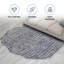 (5' x 8' ft) Hand Tufted Wool Carpet with Latex Back, Anti-Skid Carpet-1144355707