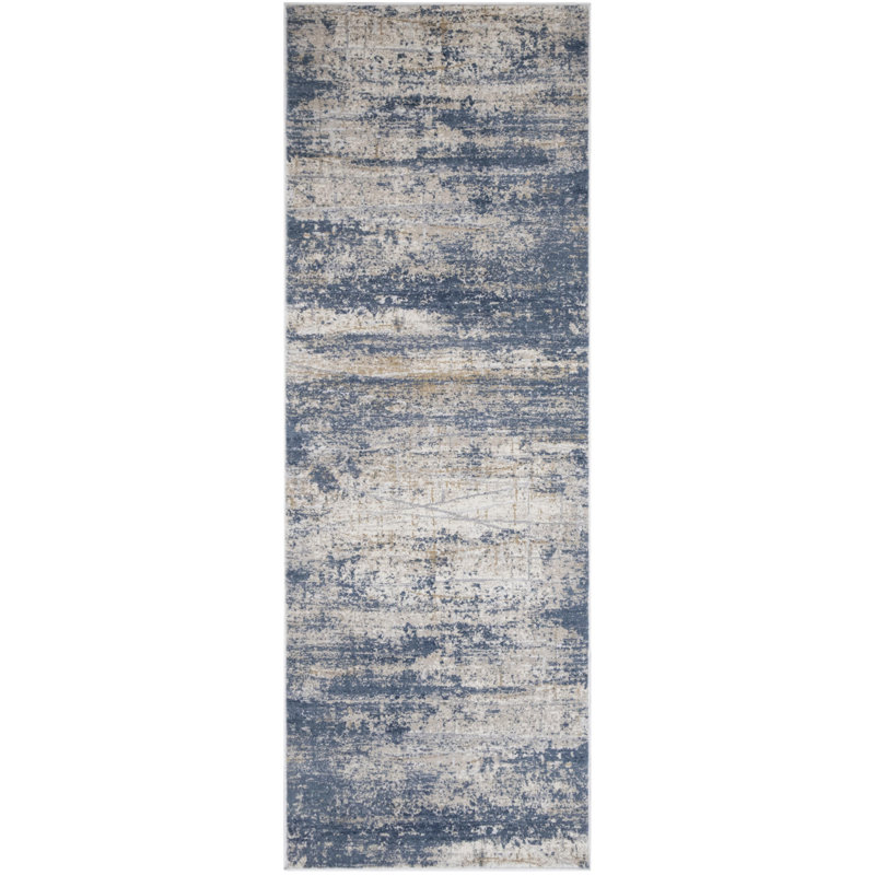Abstract Indoor Rug, Runner 2'7" x 12'