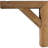 3 1/2"W x 8"D x 8"H Vintage Farmhouse Bracket, Barnwood Decor Collection, Weathered Brown-29095394-29095395