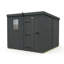 Total Sheds 7ft x 8ft Composite Pent Garden Shed - Single Door - With Windows - EPDM Rubber Roof - UK Manufactured